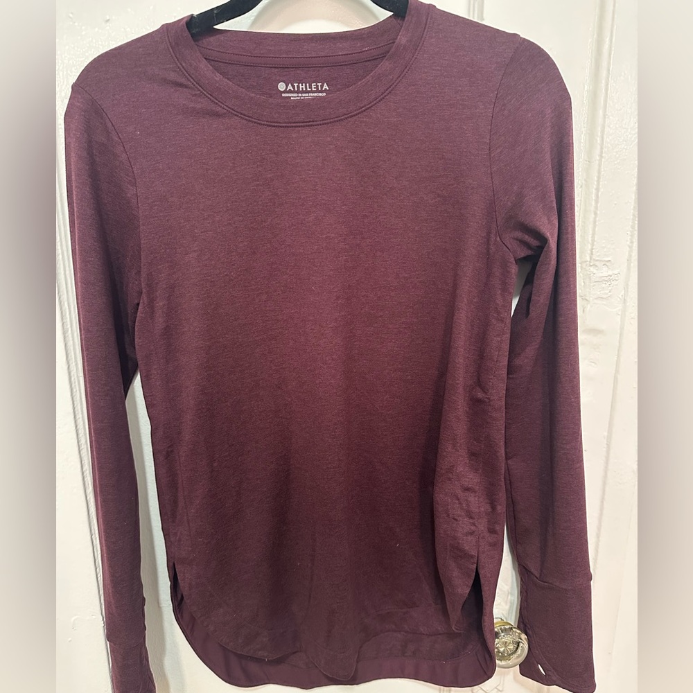 Athleta Burgundy Top XXS